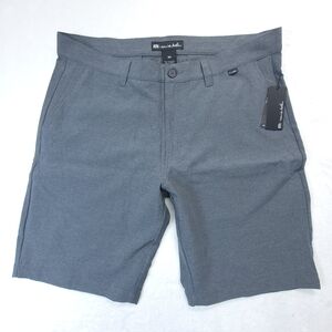 Travis Mathew Mens Size 36 Shorts Gray Performance Golf Stretch NWT